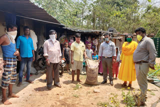 food items kit Distribution   by Somesvara Municipality