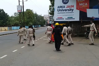 four women walking on the street in dhanbad