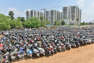 seized-vehicles parked in kajaguda area