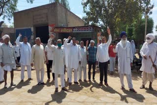 farmers protest against government in tohana