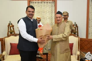 Devendra fadnavis  governor Bhagat Singh Koshyari  fadnavis meet governor Bhagat Singh Koshyari  विरोधी पक्षनेते देवेंद्र फडणवीस  राज्यपाल भगतसिंह कोश्यारी  फडणवीसांची राज्यपालांसोबत भेट