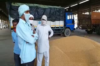 Kaithal Adhati Strike in Grain Market, Double hit on workers