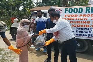 Goods distributed by businessman at Kokrajhar due to lockdown