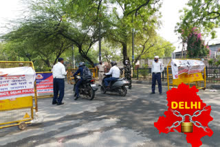 police forces deployed in all routes of Tughlakabad Extension delhi lockdown corona