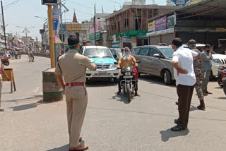 Police action on violator of lockdown, caught 22 vehicles, fine of 7 thousand in mandla