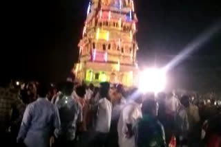 Chariot festival held at temple in Kalburgi between lockdown