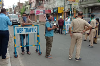 lockdown in Hooghly is being tightened by rail Police