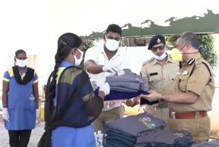 PPE Kits Distribution at Police Patrol Service Station