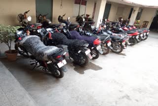 police confiscated 30 bikes