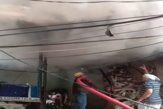 Sohna fire in the cosmetics shop