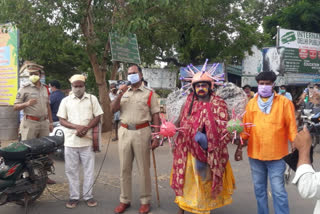 police awareness program on corona virus at anaparthi east godavari district