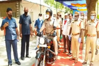 prakasam district sp siddarth kousal visit markapuram red zone areas