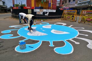 Message of awareness through paintings in dumka