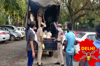 vasant vihar police ration distribution during lockdown in delhi