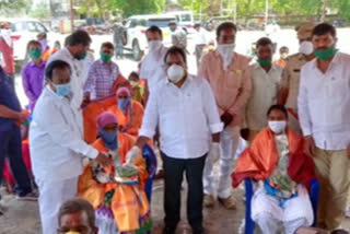 MLA ARURI RAMESH HONORED SANITATION EMPLOYEES