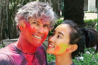 milind soman anniversary