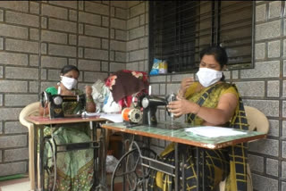 shirdi women self help group stiching mask