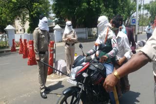 traffic police during action