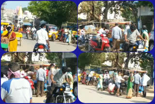 venkatagiri people Ignoring the corona lockdown at nellore district