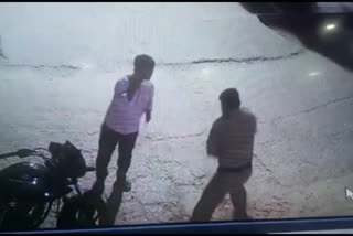 cctv footage of rwa secretary beaten by policeman of nathupura came out in delhi