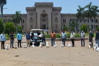 ou jac distributed groceries to journalists