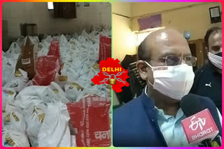 BJP MLA and NGO jointly delivering food to the needy during lockdown