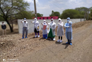 Health test of quarantine patients being done in the cantonment zone pail