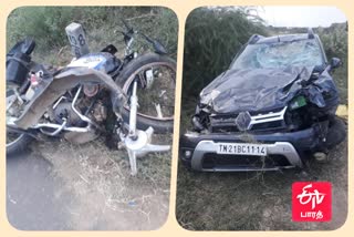 Bike accident  thirunelveli Bike accident  Bike accident death  இருசக்கர வாகனம் விபத்து  திருநெல்வேலி இருசக்கர வாகனம் விபத்து  இருசக்கர வாகனம் விபத்து பலி