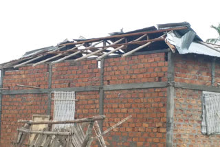 CYCLONE DESTROYED SEVERAL HOUSES