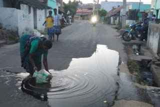 drinking water pipe broken leading to wastage of water in karur