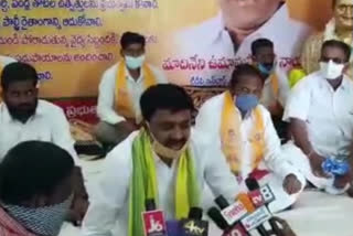 TDP Leader Hunger Strike In Kalyanadurgam