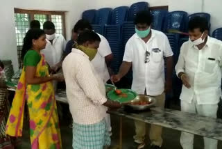 food distribution to poor in gopalapuram