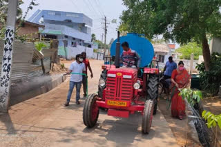 chemical spray at yellandu municipality