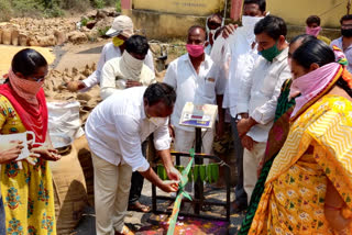 MLA ARURI RAMESH STARTED IKP CENTER IN CHOWTPALLI