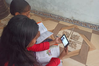 Students from rural areas are studying at home through digital learning programs