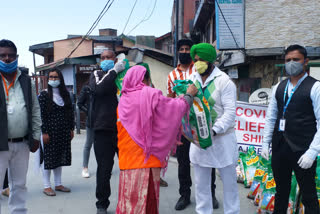 ration distribution for sanitation workers