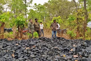 50 tons of illegal coal recovered from forest