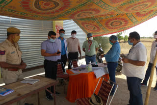 medical check up for students, बाड़मेर न्यूज, कोटा से आने वाले छात्रों की जांच