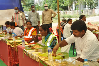 mla meals with sanitary workers