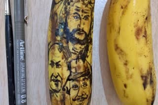 dr-rajkumar-art-on-banana