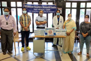 PPE KITS DISTRIBUTED IN MAHAVEER HOSPITAL