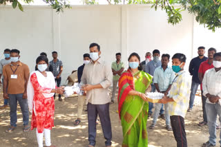 masks and sanitizers distribute to every house in ap state