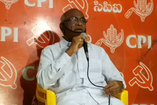 cpi state  secretary chada venkatareddy spoke on corona