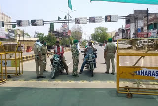 gondia police on duty in 45 degree temperature,