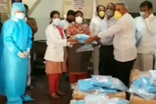 ppe units distributed to jammalamadugu government hospital doctors