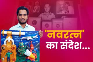 corona virus news  lockdown news  jaipur news  painting in jaipur