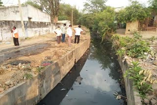 Drainage works inspection by municipal chairman