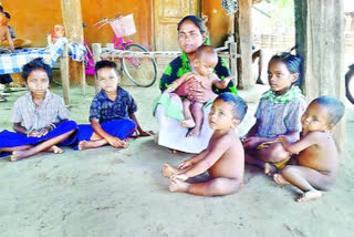 women with six children fight for life at charla mandal