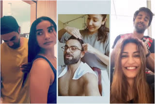 Lockdown diaries, when stars turned hairstylist for their partners, लॉकडाउन डायरी, बॉलीवुड स्टार्स अपने पार्टनर के लिए बने हेयरस्टाइलिस्ट