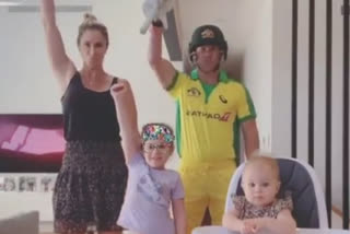 David Warner, Wearing Full Australian Gear, Puts On A Tik Tok video With Family